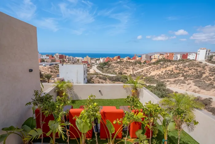 Rooftop with ocean view